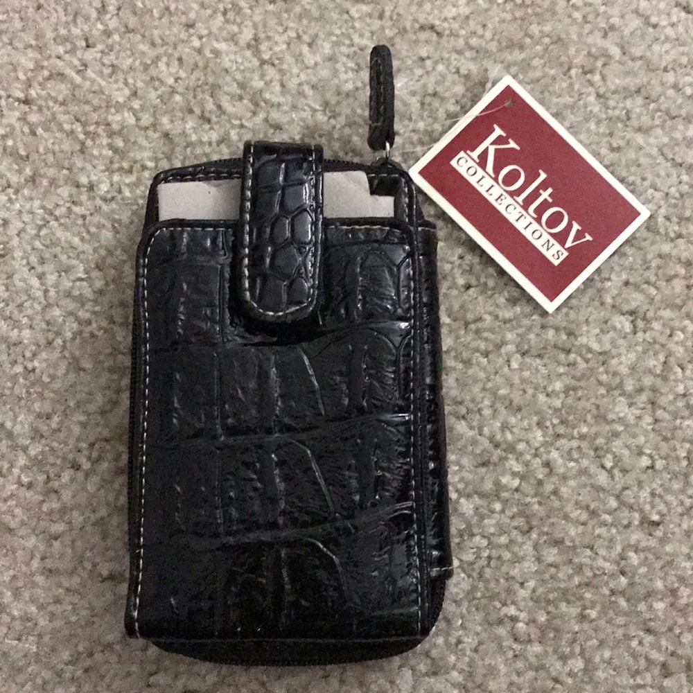 Lizard / Crocodile Patent Leather Phone Case and Wallet